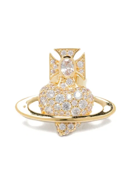 Cercei Vivienne Westwood de cristal auriu