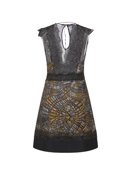 Rochie mini Moschino din dantelă negru