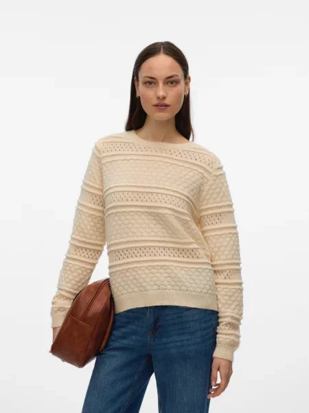 VERO MODA Pulover VMLEO' bej