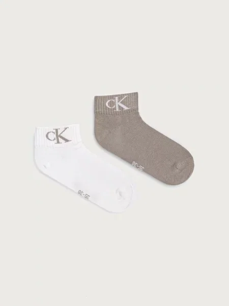 Calvin Klein Jeans ponožky s bavlnou béžové