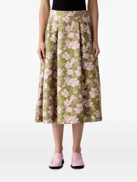 Fustă midi Joop! cu model floral cu imagine verde
