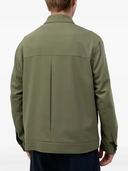 Sacou Hugo cu buzunare la piept verde