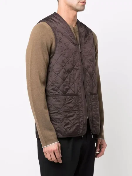 Matlasat vestă Barbour maro