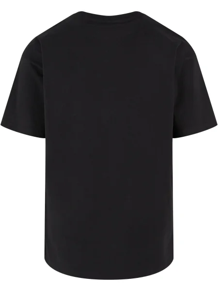 Tricou albastru / verde limetă negru
