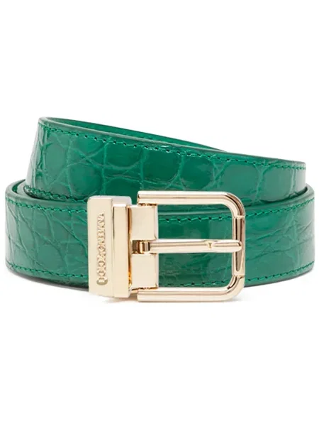 Curea Dolce & Gabbana din piele verde