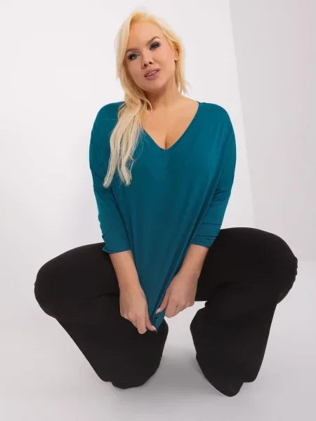 Bluză Fashionhunters albastru