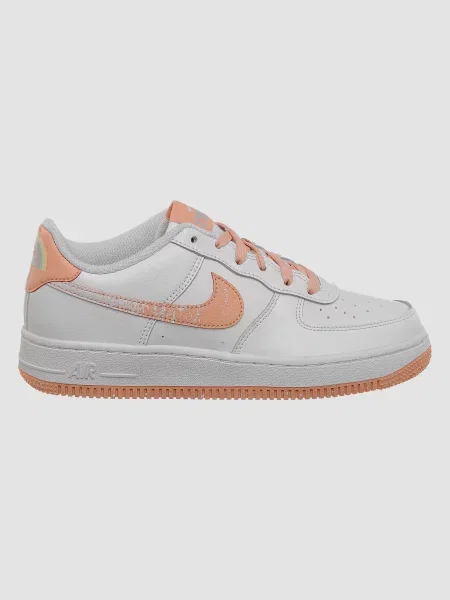 Кожаные кроссовки Nike Air Force 1 белые