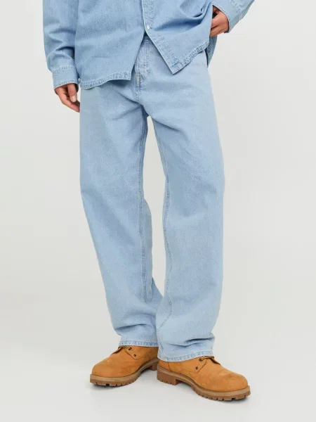 JACK & JONES Kavbojke ALEX ORIGINAL SQ svetlo modra