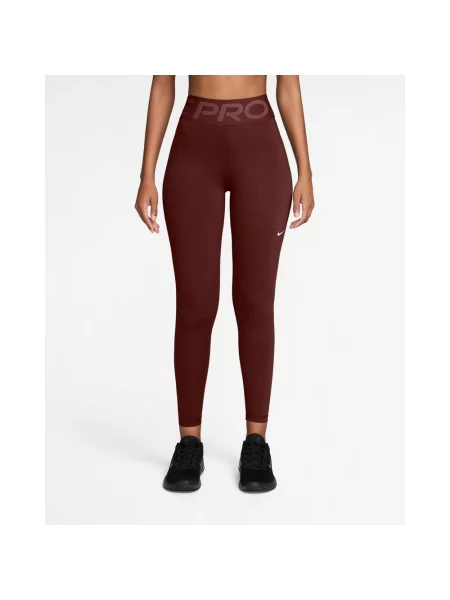 Długie legginsy Nike Pro Sculpt burdeos XXS czerwone