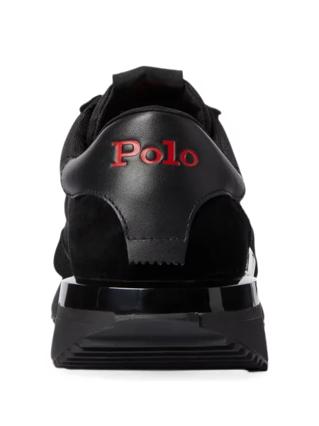 Fleece polo Polo Ralph Lauren με κέντημα με λαιμόκοψη v κόκκινο