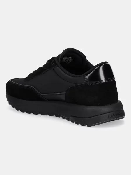 Sneakers boty Calvin Klein LOW TOP LACE UP REPREVE MIX černá