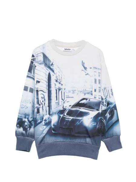 Sweter dziecięcy Molo biały