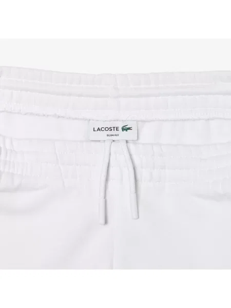 Lacoste Spodnie Polarowe Slim Fit Z Bawełny biały