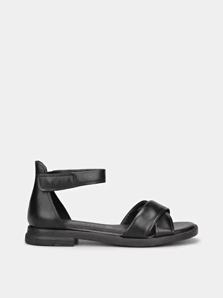 Шкіряні Босоніжки Marco Tozzi чорний