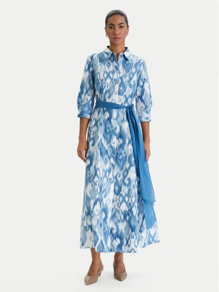 Luisa Spagnoli Rochie tip cămașă Palato albastru