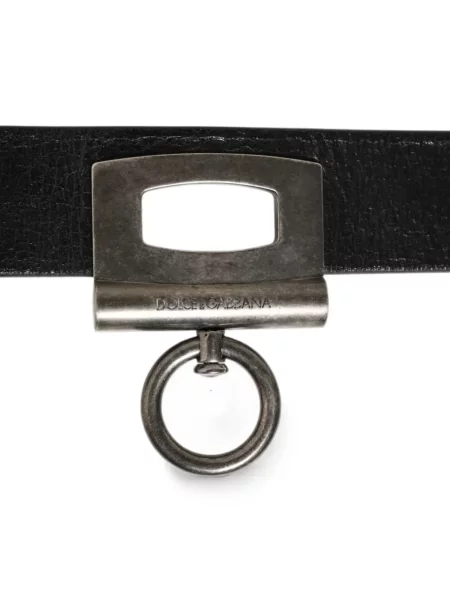 Cu centură curea Dolce & Gabbana din piele negru
