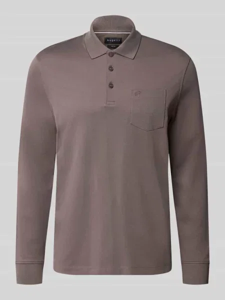 Koszulka polo o kroju regular fit z mieszanka bawełny z brustasza Bugatti