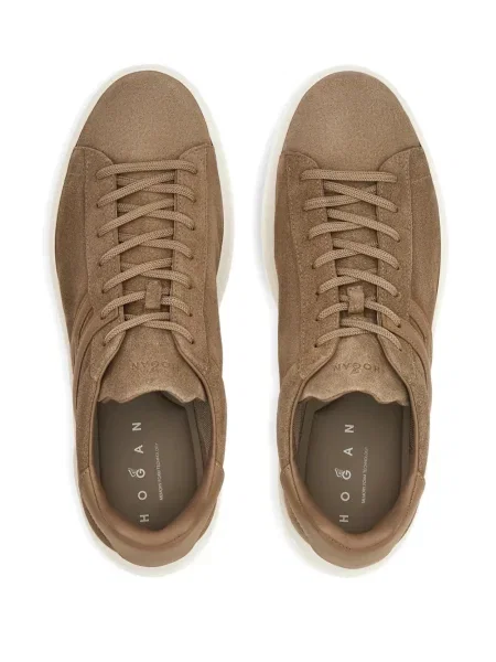 Sneakerși Hogan cu aplicații maro