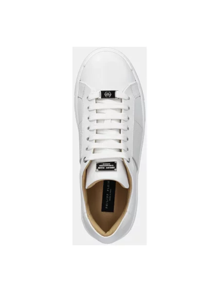 Sneakersy Philipp Plein skórzane białe