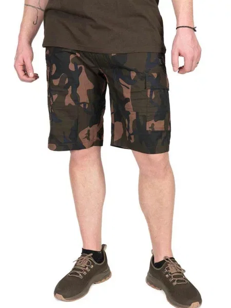 Spodenki Szorty Wędkarskie Fox Lw Camo Combat Shorts zielone