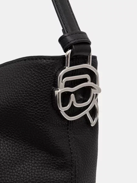 Кожаная сумка хобо Karl Lagerfeld