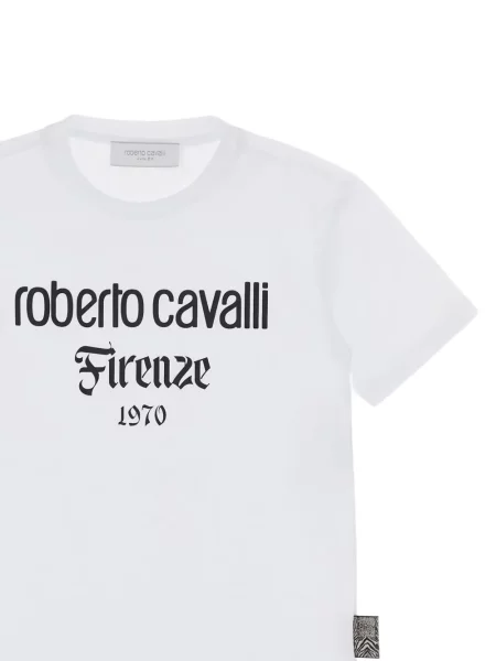 Koszulka dziecięca Roberto Cavalli biała