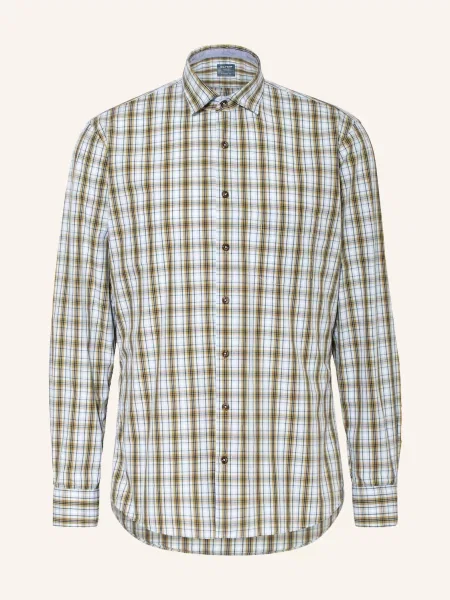 Olymp Košile Casual Modern Fit tmavě modrá/ bílá/ olivová bílá