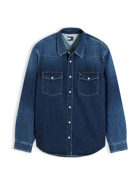 Tommy Jeans De blugi cămașă albastru