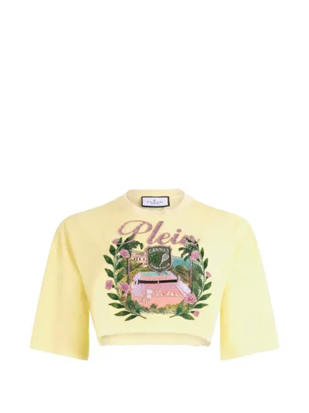 Decupat top Philipp Plein galben