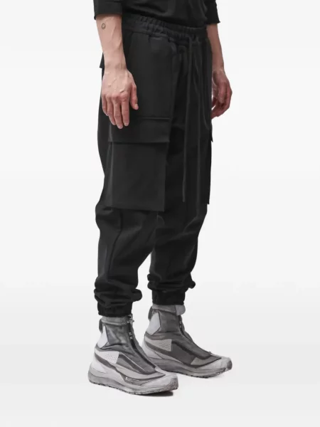 Pantaloni cargo Thom Krom cu cordon negru
