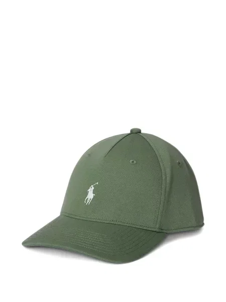 Дълго мрежеста тениска Polo Ralph Lauren с кръгло деколте зелено