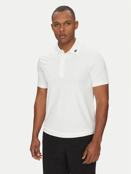 Lacoste Тениска с яка и бял