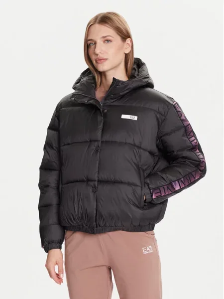 Zimní bunda Emporio Armani šedá
