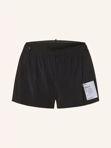 Satisfy Szorty Do Biegania 2 W 1 Space‑O™ schwarz czarne