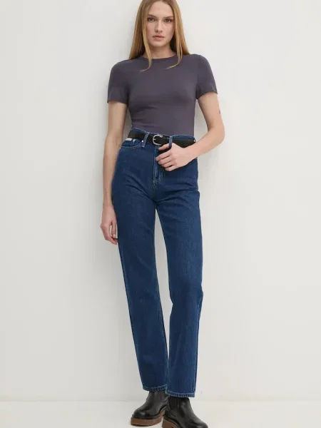 Kratka majica Calvin Klein Jeans siva