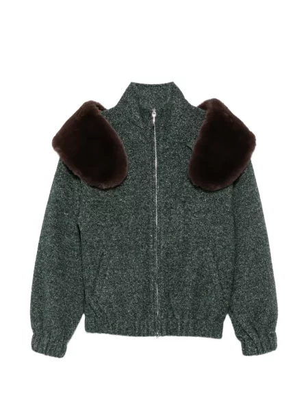 Garnitură de blană geacă Shushu/tong cu blană verde