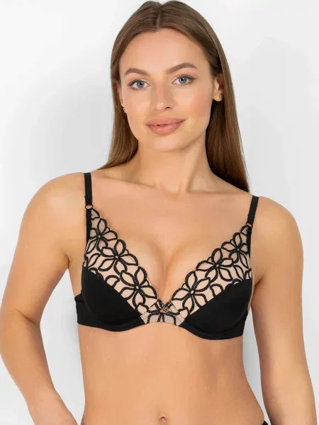 Бюстгальтер пуш-ап чорний