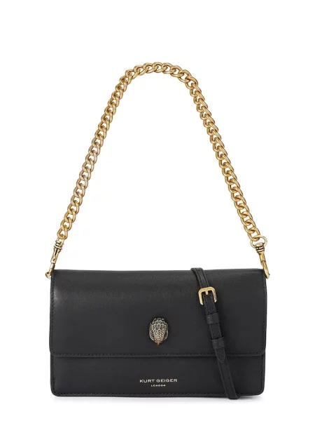 Kurt Geiger London crossbody kabelka kožená SLOANE černá