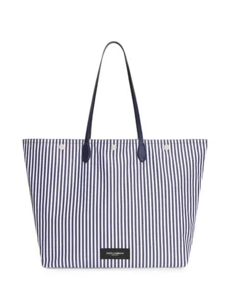 Geantă Dolce & Gabbana din poplin albastru