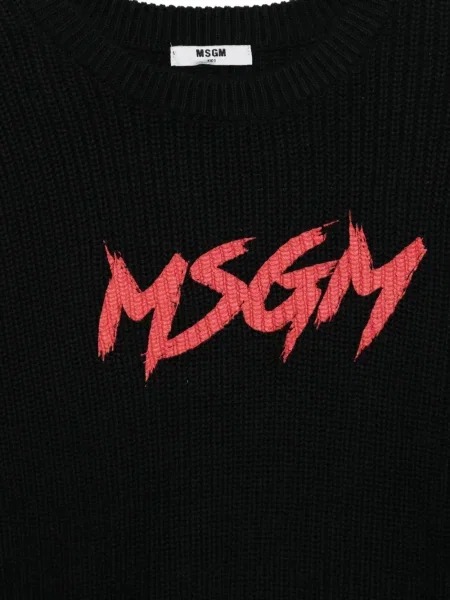 Sweter dziecięcy Msgm czarny