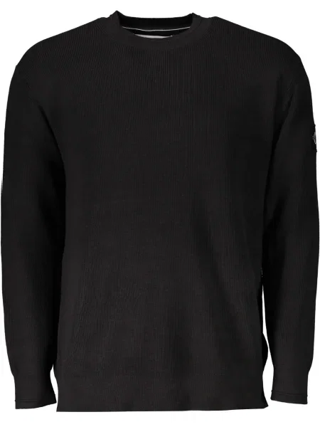 Pulover Calvin Klein din jerseu negru