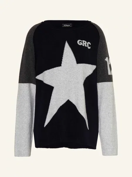 Grace Oversized Svetr tmavě modrá