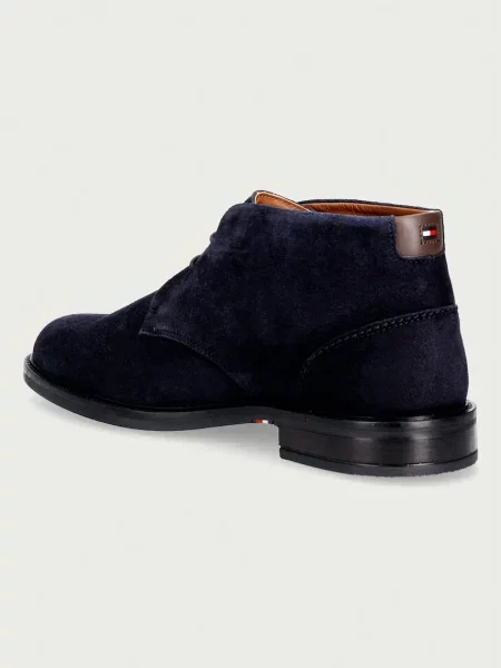 Tommy Hilfiger Trzewiki Corporate Dressy Suede Lace Boot granatowy