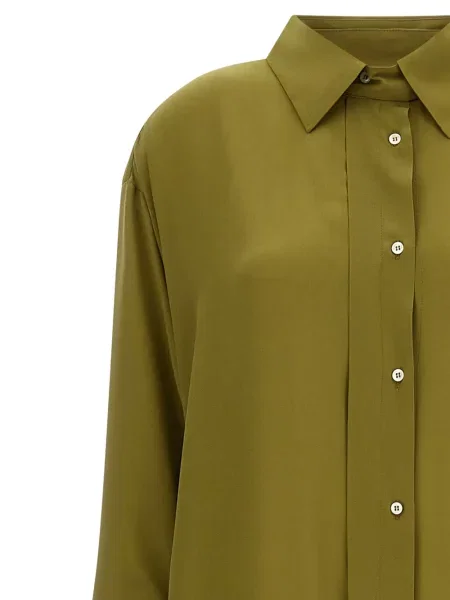 Maxi rochie tip cămașă Jejia de costum verde