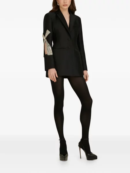 Marynarka Araftu z kokardką czarna