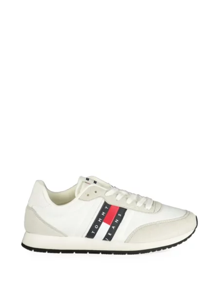 Sneakerși Tommy Hilfiger cu imagine alb