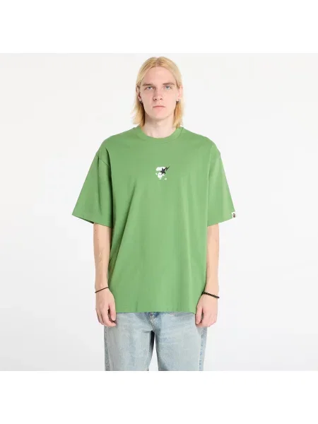 Tricou A BATHING APE Bape Sta Ape Face Relaxed Fit Tee Green S verde