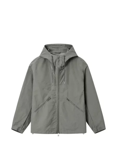 Geacă Armani Exchange cu glugă gri