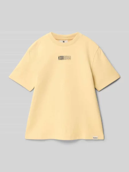 T-shirt z nadrukiem z logo Garcia