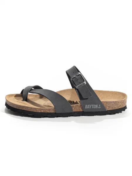 Bayton Flip-flops Triade gri metalic negru